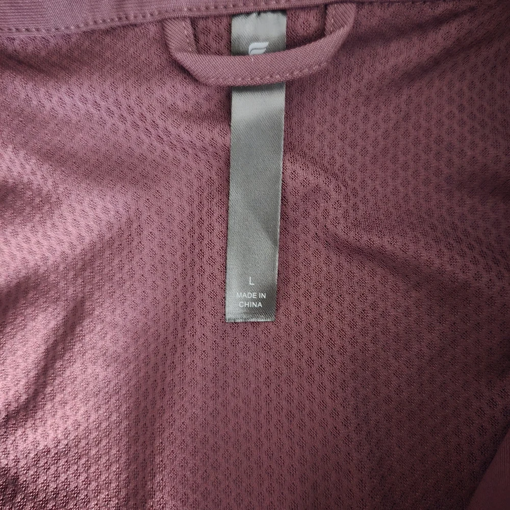 Fabletics Men's Zip Jacket in Plum